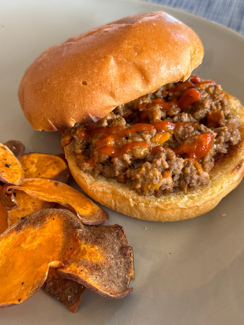 Chopped cheese done healthy!