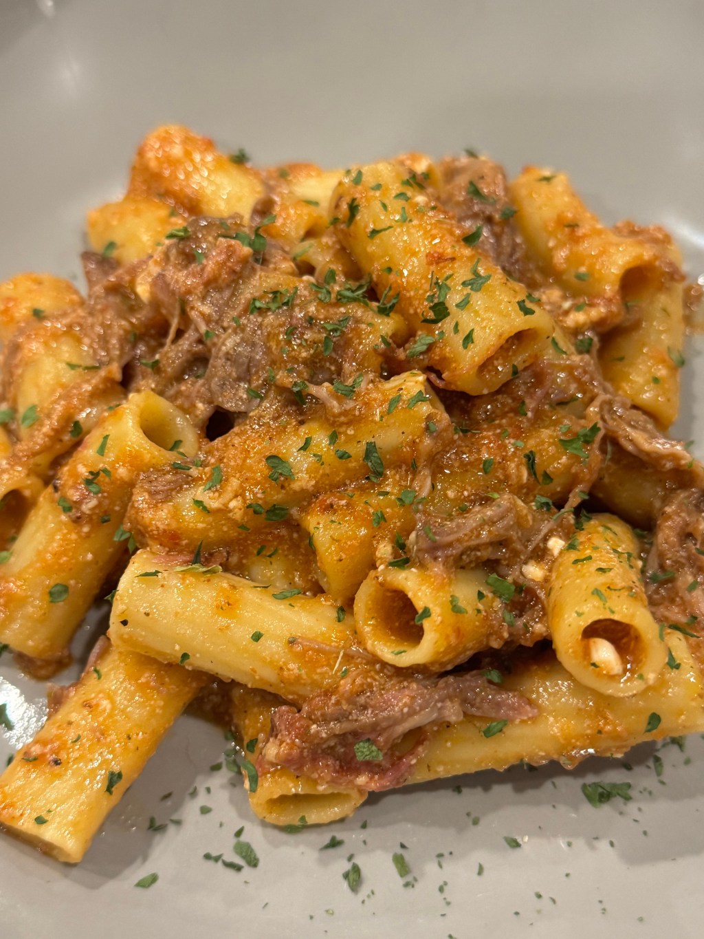 High protein steak pasta