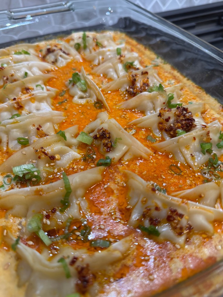 Viral Gyoza Bake (Creamy Coconut Curry&nbsp;Dumplings)