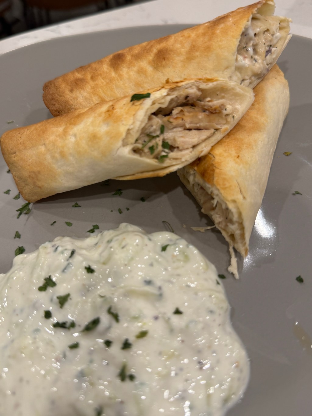Greek Chicken Taquitos