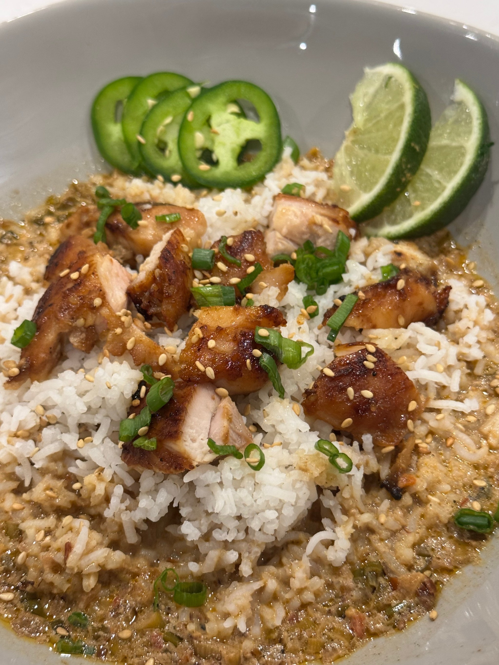 Count Rice Coconut Lime Chicken Thigh Rice Bowls – Make It Count Kitchen