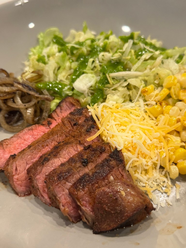Mexican Steak Spanish Bowl with Cilantro Shallot&nbsp;Dressing