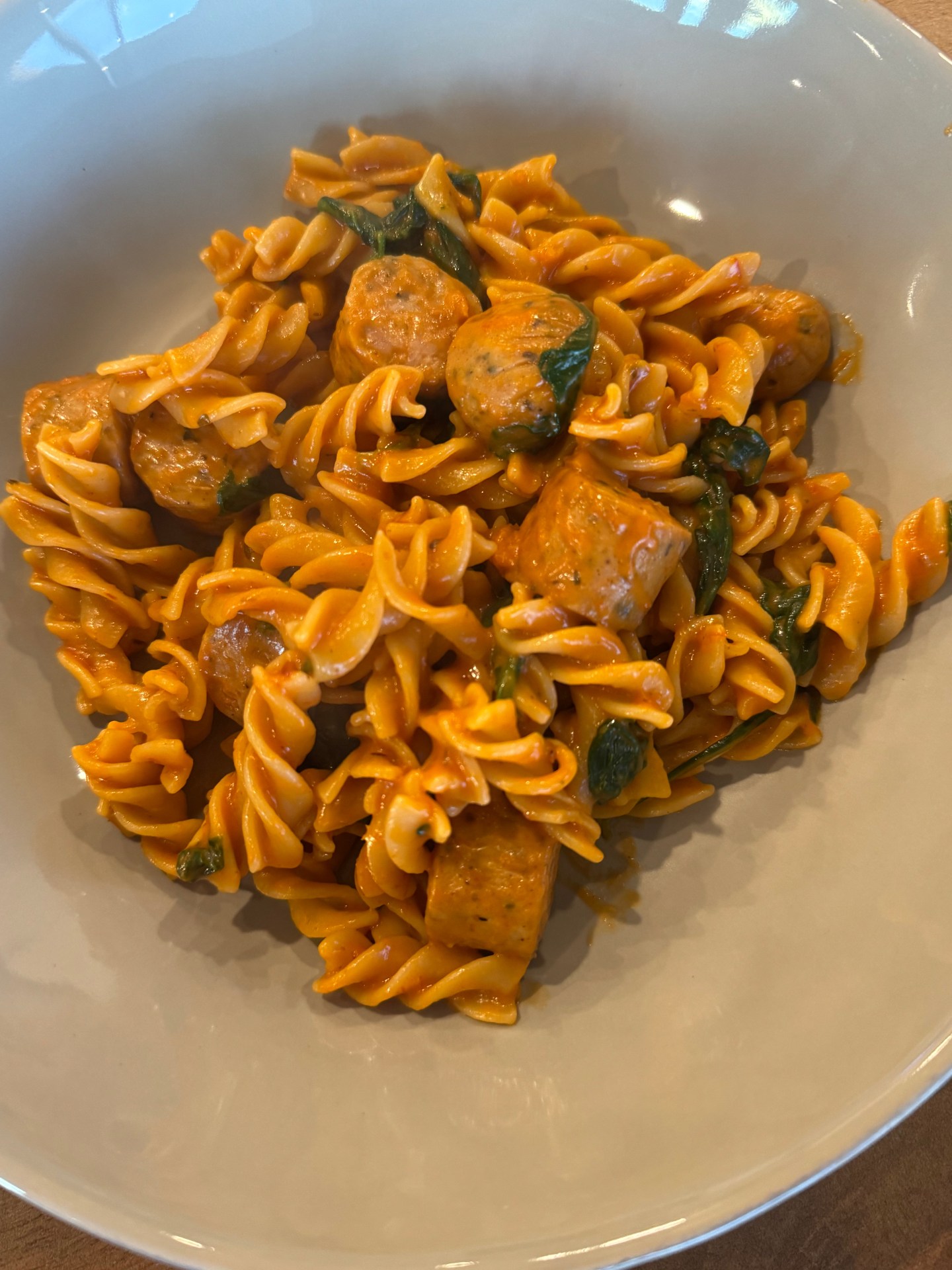 Healthy Chicken Sausage & Chickpea Fusilli (High-Protein, One-Pot Pasta ...