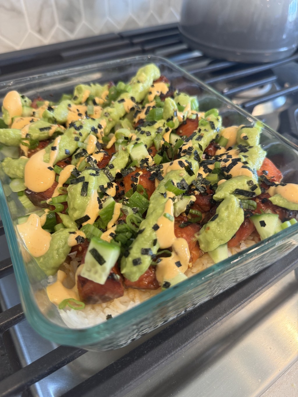 Salmon Sushi Bake (Easy High-Protein Sushi Casserole)